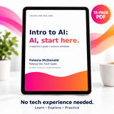Intro to AI: AI, Start Here — Beginner’s Guide & Workbook